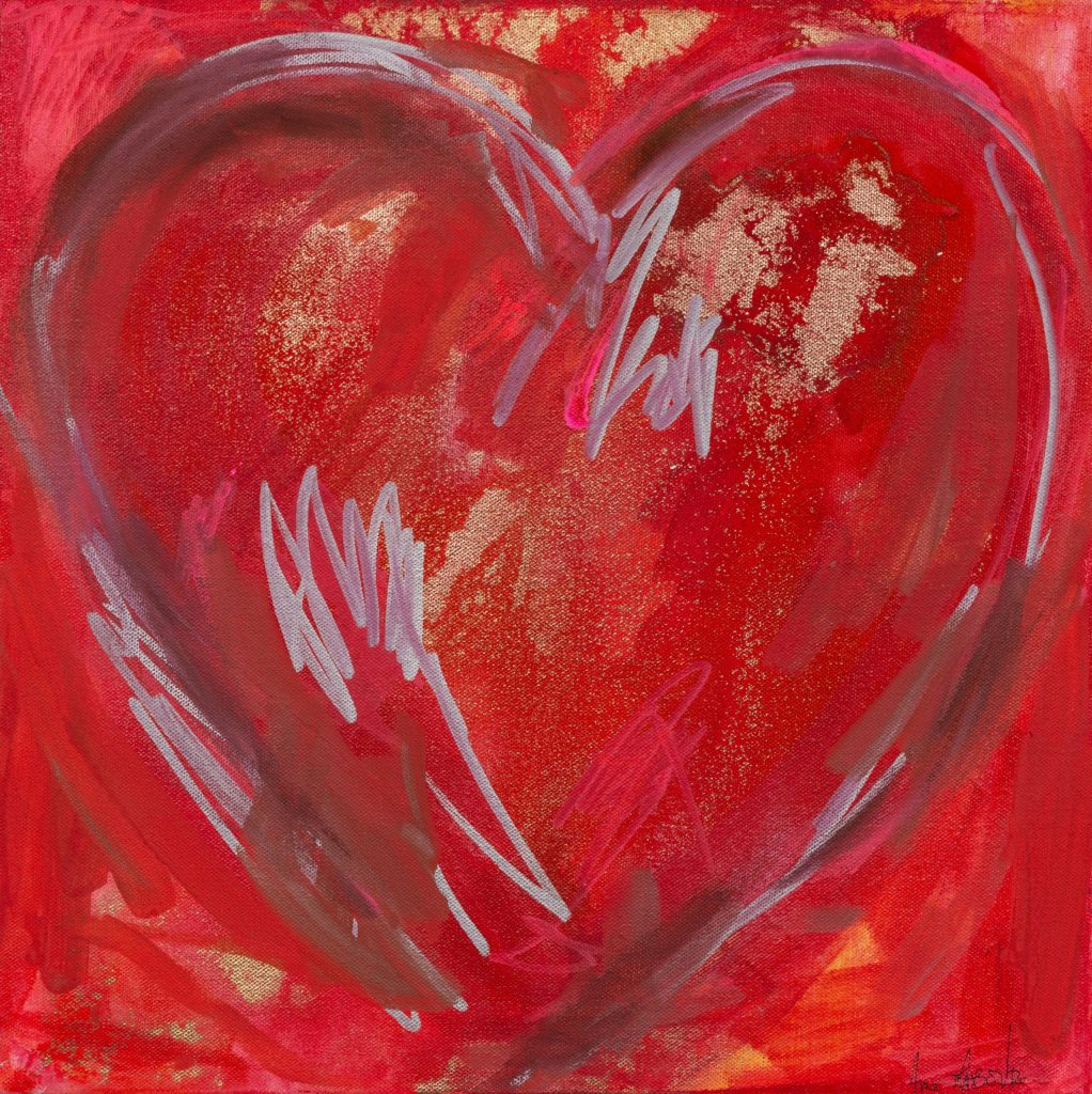 Heart painting by Anne Labovitz